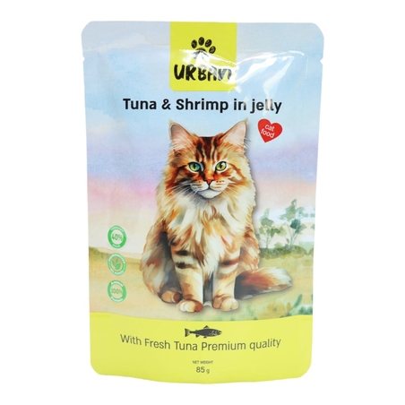 אורבן פאוץ טונה ושרימפס בג'לי