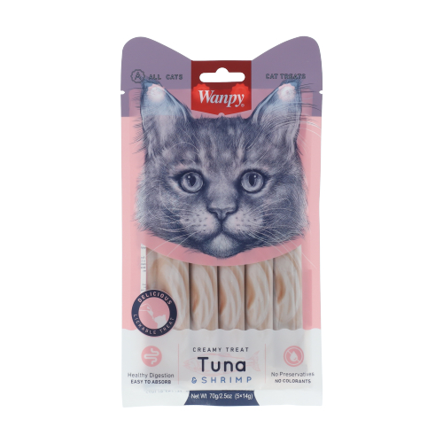 וונפי ליקוק חתול טונה ושרימפס