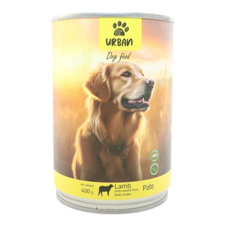 אורבן שימור פטה כבש לכלב 400 גרם