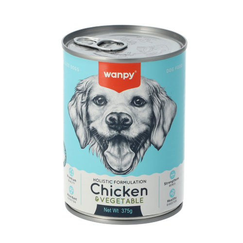 וונפי שימור לכלב עוף וירקות 375 גרם