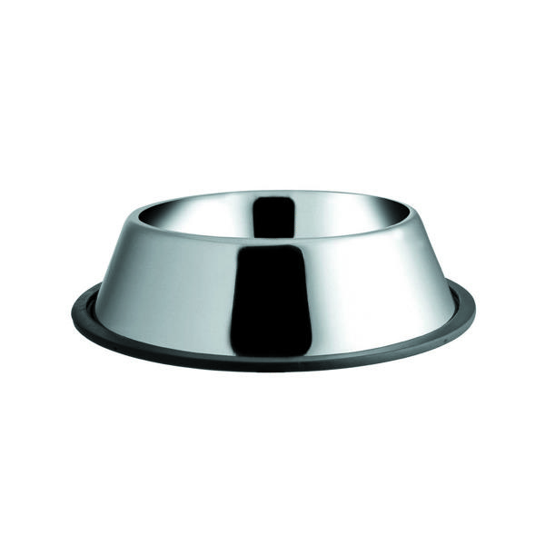 קערת נירוסטה עם גומי 18 ס"מ