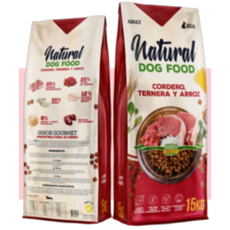 נטורל אדולט בקר וכבש 15 ק"ג