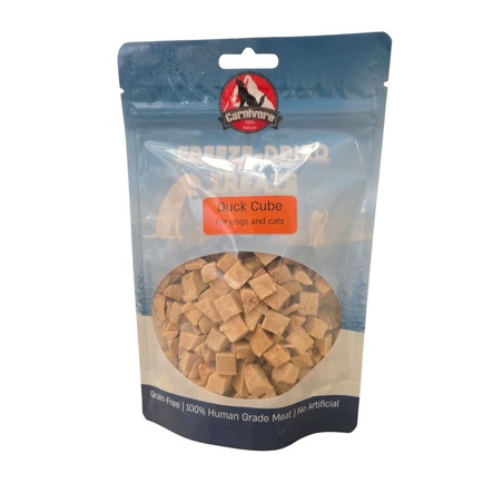 קרניבור פריזדריי קוביות ברווז40 גרם