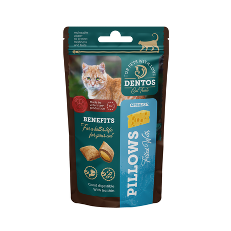 דנטוס כריות דנטלי גבינה לחתול 40 גרם