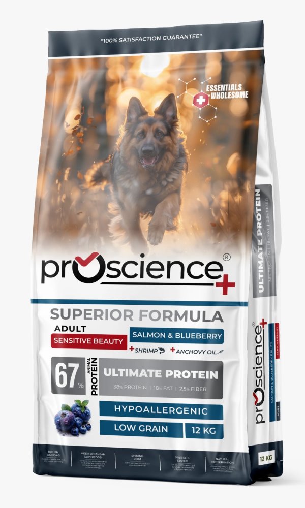 פרוסיינס אדולט סלמון ואוכמניות 12 ק"ג