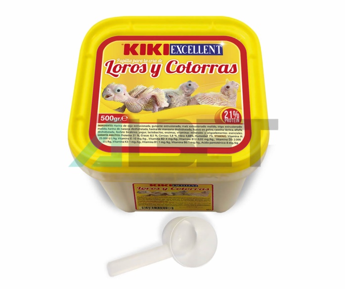 קיקי דייסת האכלה ידנית לגוזלי תוכים וקוקטייל 500 גרם