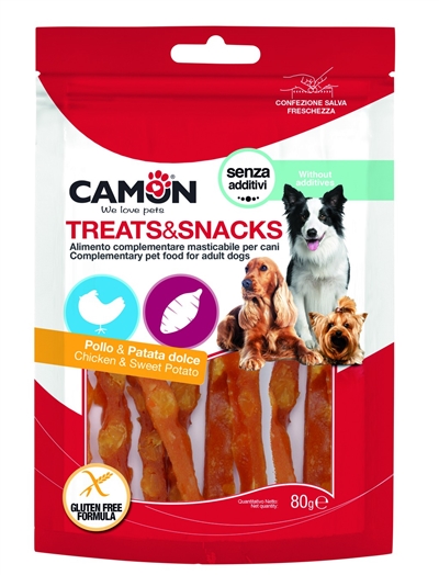 קמון חטיף רצועות עוף ובטטה 80 גרם