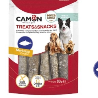 קמון חטיף מונו גלילי דג קוד 80 גרם