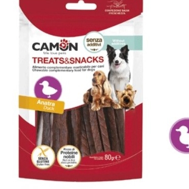 קמון חטיף מונו רצועות ברווז 80 גרם