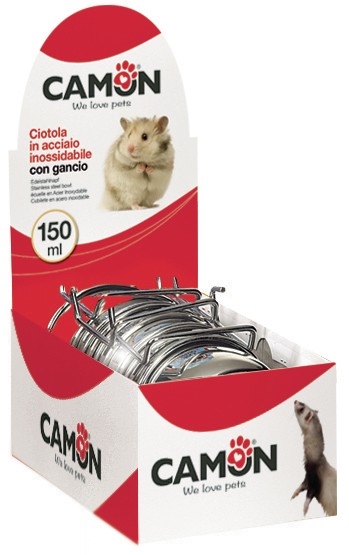 קמון קערת נירוסטה למכרסמים 150 מ"ל