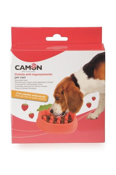 קערת תות אכלה איטית לכלב