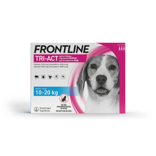 פרונטליין אמפולות כלב בינוני