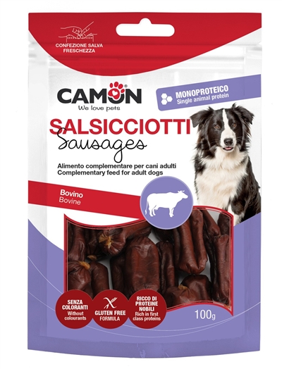 קמון חטיף מונו נקניקיות בקר 100 גרם