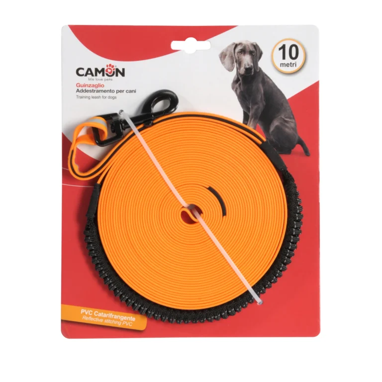 קמון רצועת אילוף מחזיר אור כתום 10 מטר