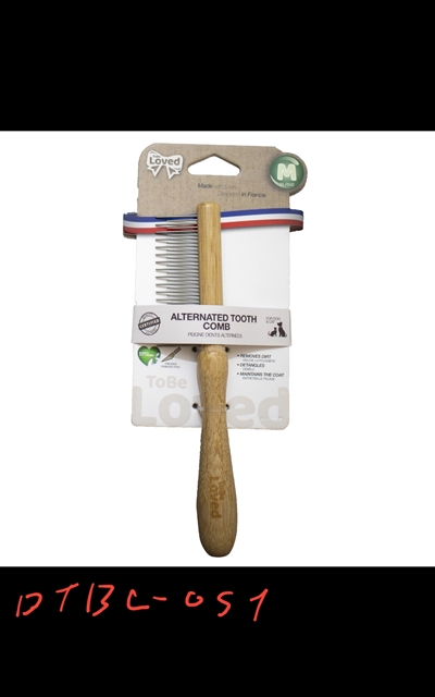 טוביאלבד מסרק עץ לקשרים שיניים אורכים שונים