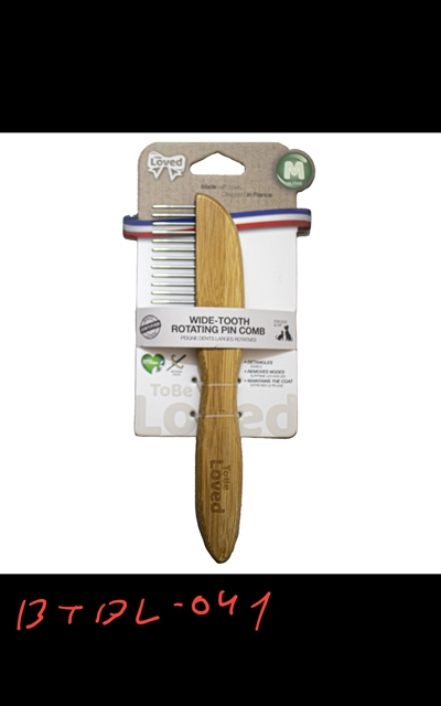 טובילאבד מסרק עץ מתיר קשרים פינים מסתובבים 16 שיני