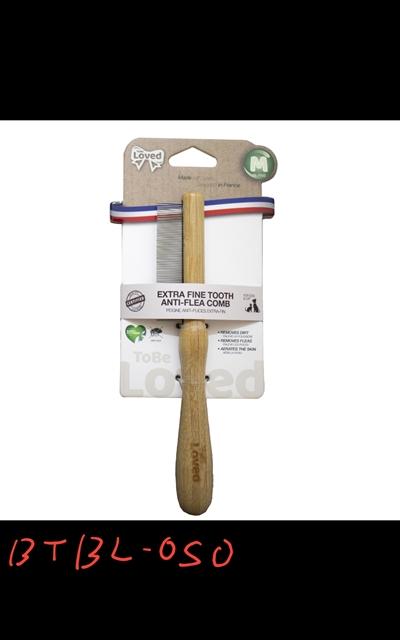 טוביאלבד מסרק עץ לפרעושים וקרציות