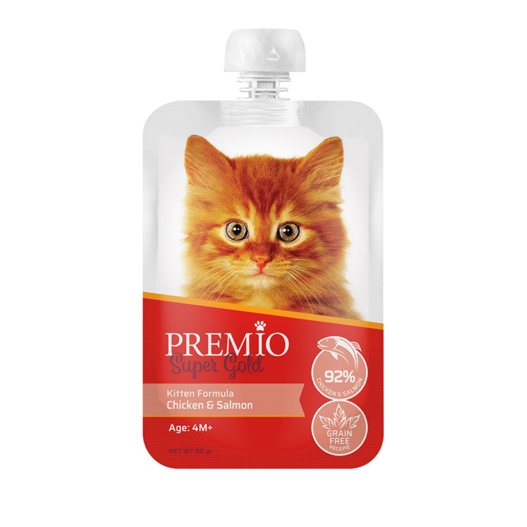 פרמיו פאוץ עוף וסלמון חתלתול