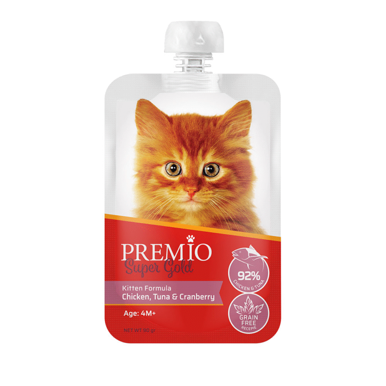 פרמיו פאוץ עוף טונה וחמוציות לחתלתול