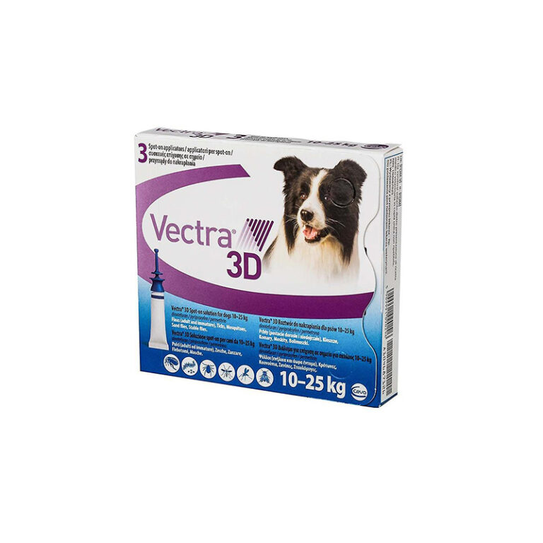 ווקטרה 3D אמפולות לכלב 10-25 ק''ג