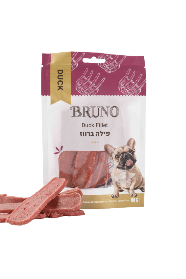 ברונו חטיף פילה ברווז 80 גרם